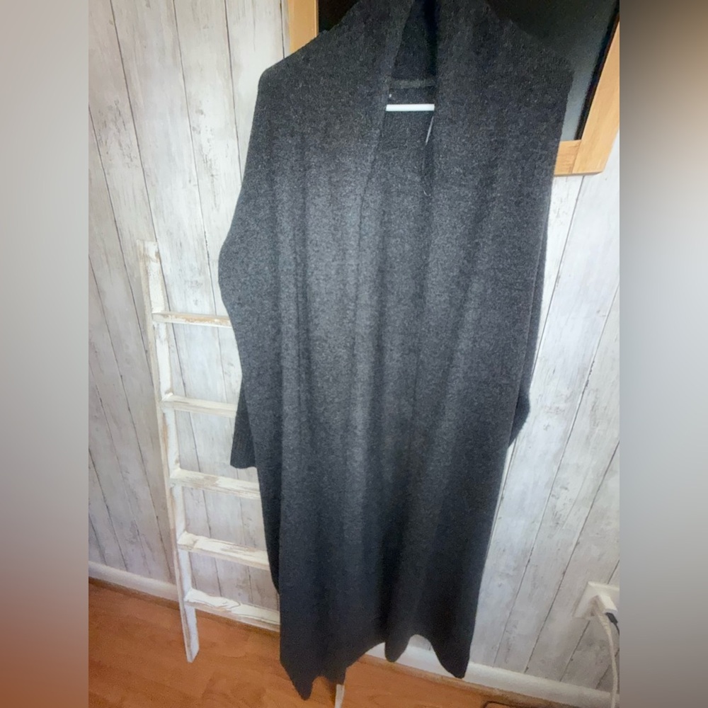 Dynamite Long Duster Open Cardigan oversized TP/P XS/S Gray Long Sleeve Soft